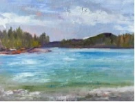Flathead Lake — Oil on canvas